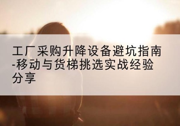 新密移动式升降机怎么选-工厂采购升降设备避坑指南-移动与货梯挑选实战经验分享